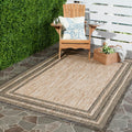 Natural Black Border Outdoor Rug