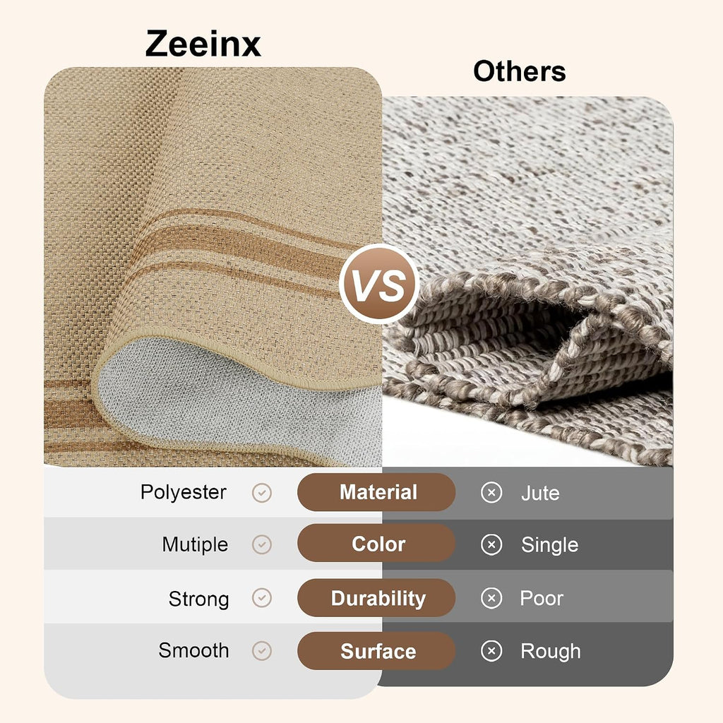 Scalloped Jute Entry Rug