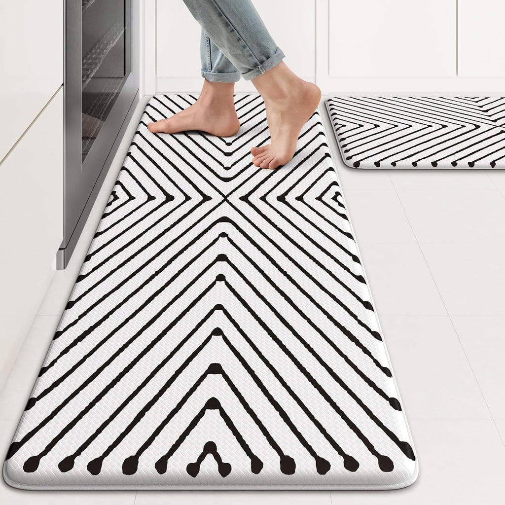 Black Diamond Anti Fatigue Kitchen Mat Set