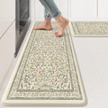 KIMODE Beige Boho Kitchen Mat Set