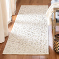 SAFAVIEH Camel Ivory Wool Runner Rug