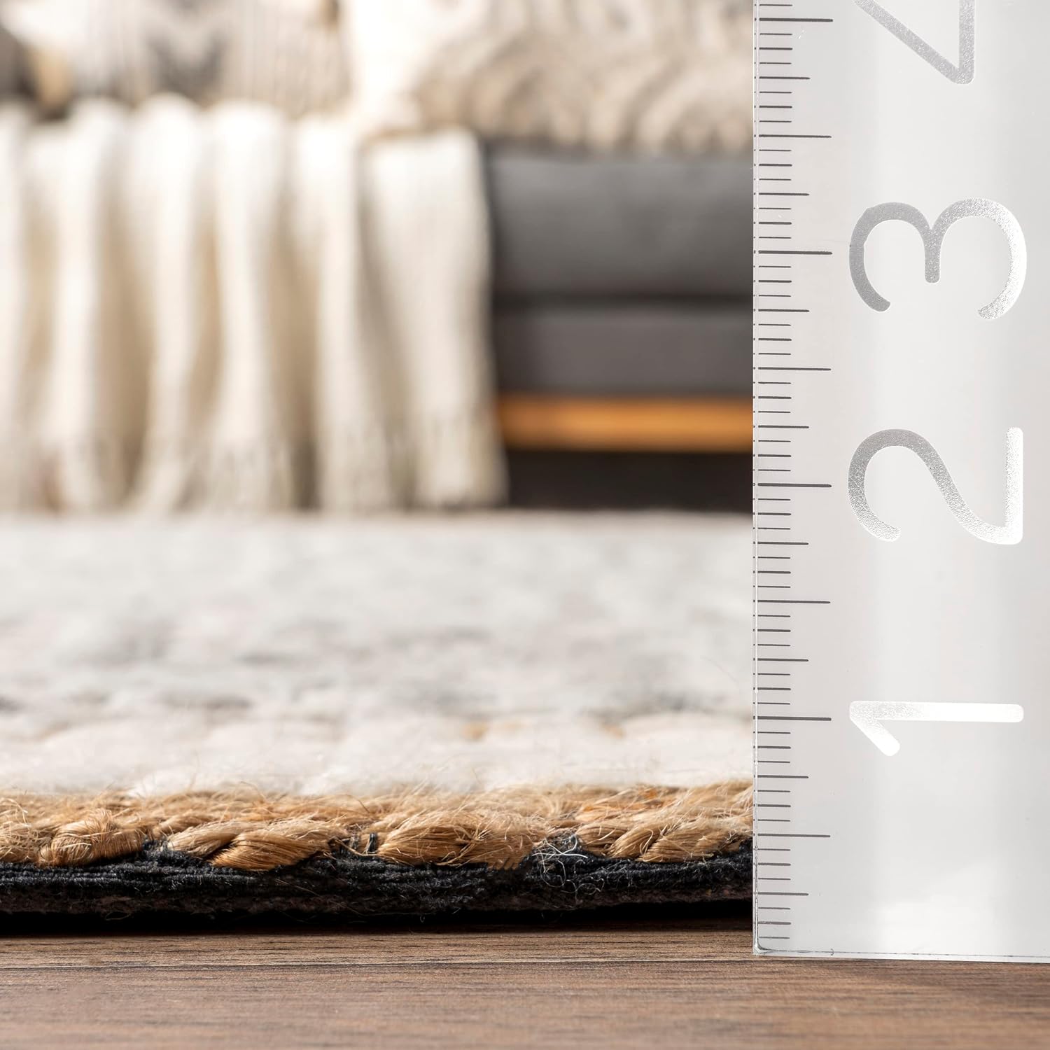 Ivory Bohemian Trellis Runner Rug