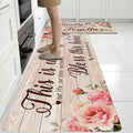 Farmhouse Washable Anti Fatigue Kitchen Mat Set