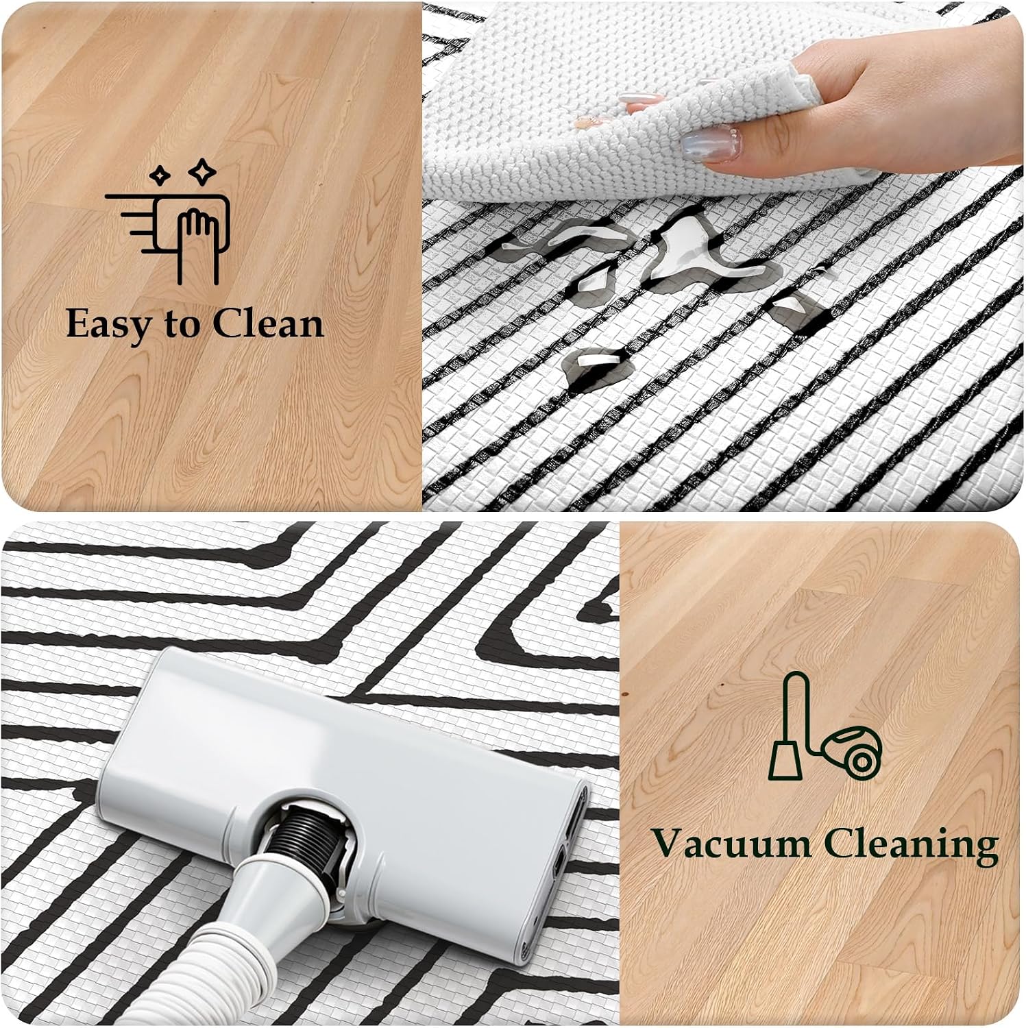 Black Diamond Anti Fatigue Kitchen Mat Set