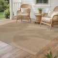 Natural Geometric Jute Area Rug