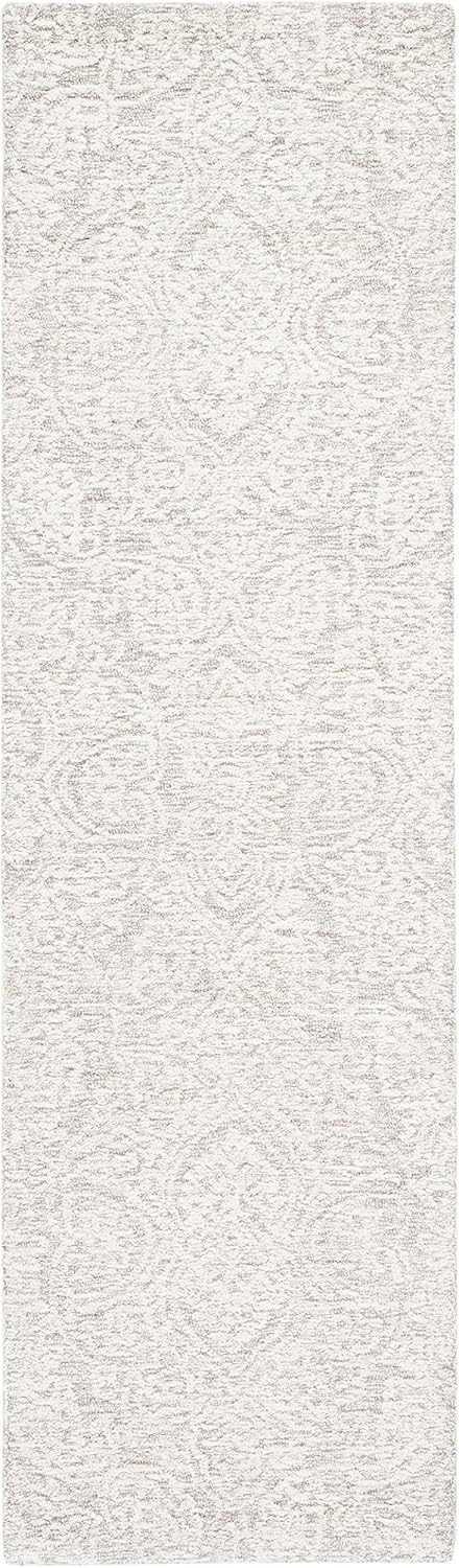 SAFAVIEH Natural Ivory Wool Runner Rug