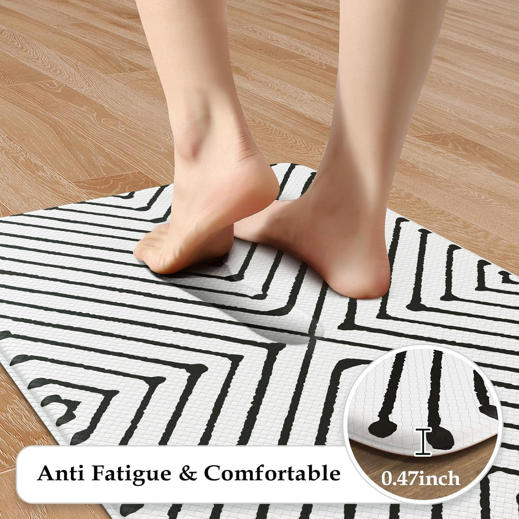 Black Diamond Anti Fatigue Kitchen Mat Set