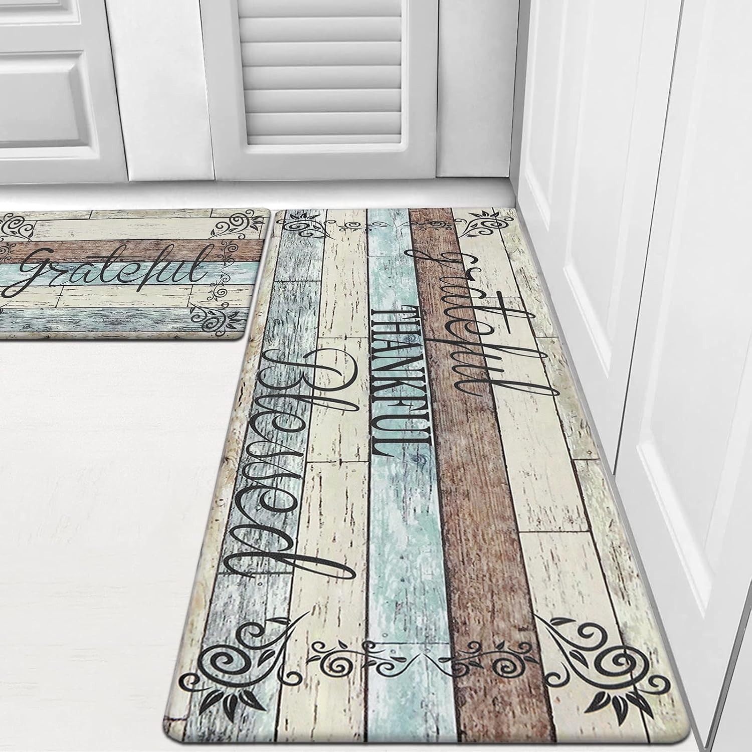 HEBE Farmhouse Kitchen Mat Set