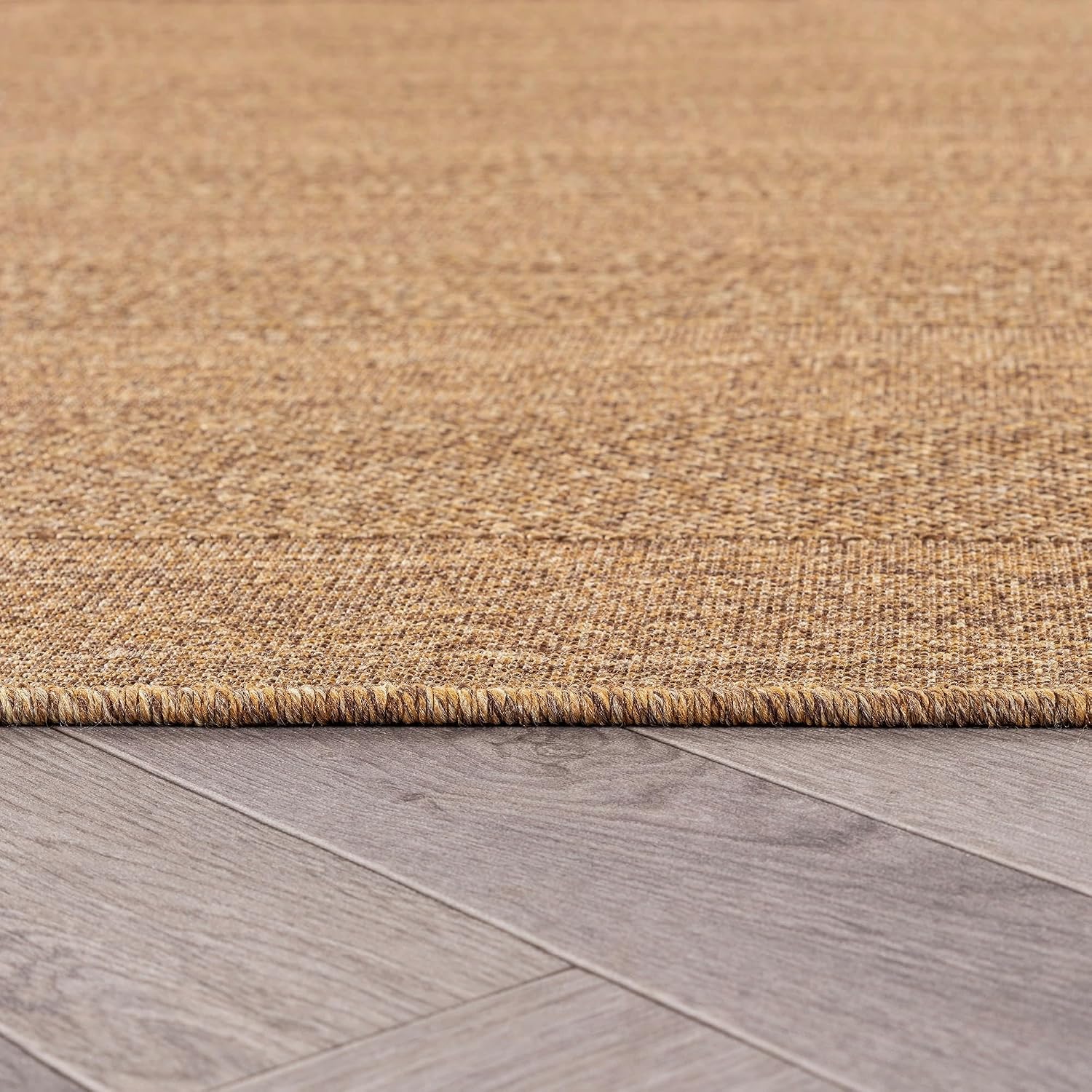 Rugshop Natural Border Jute Area Rug