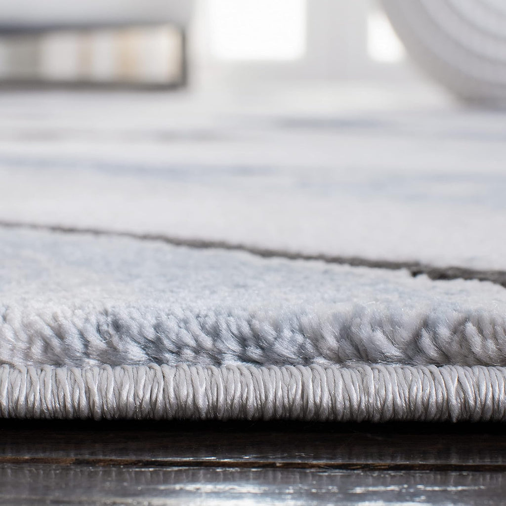 SAFAVIEH Blue Grey Modern Abstract Rug