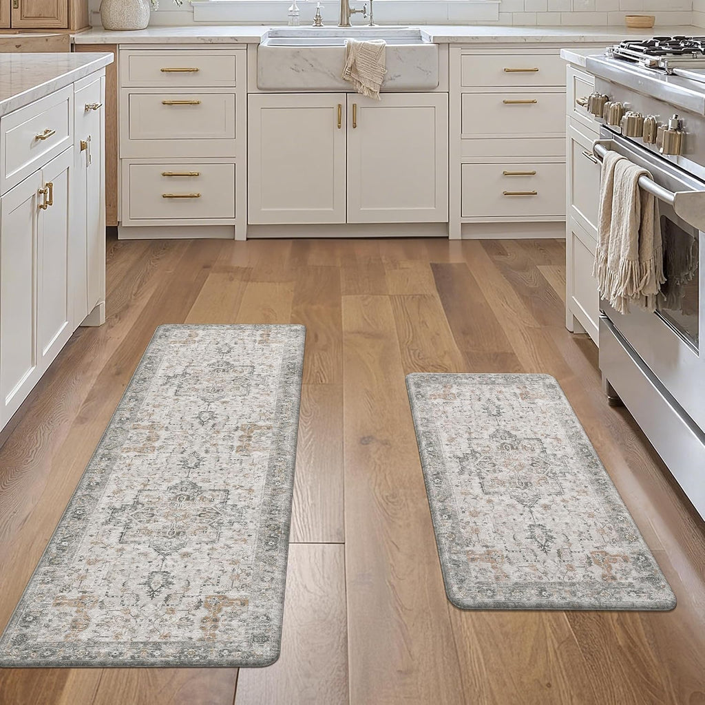 GENIMO Light Taupe Kitchen Mat Set