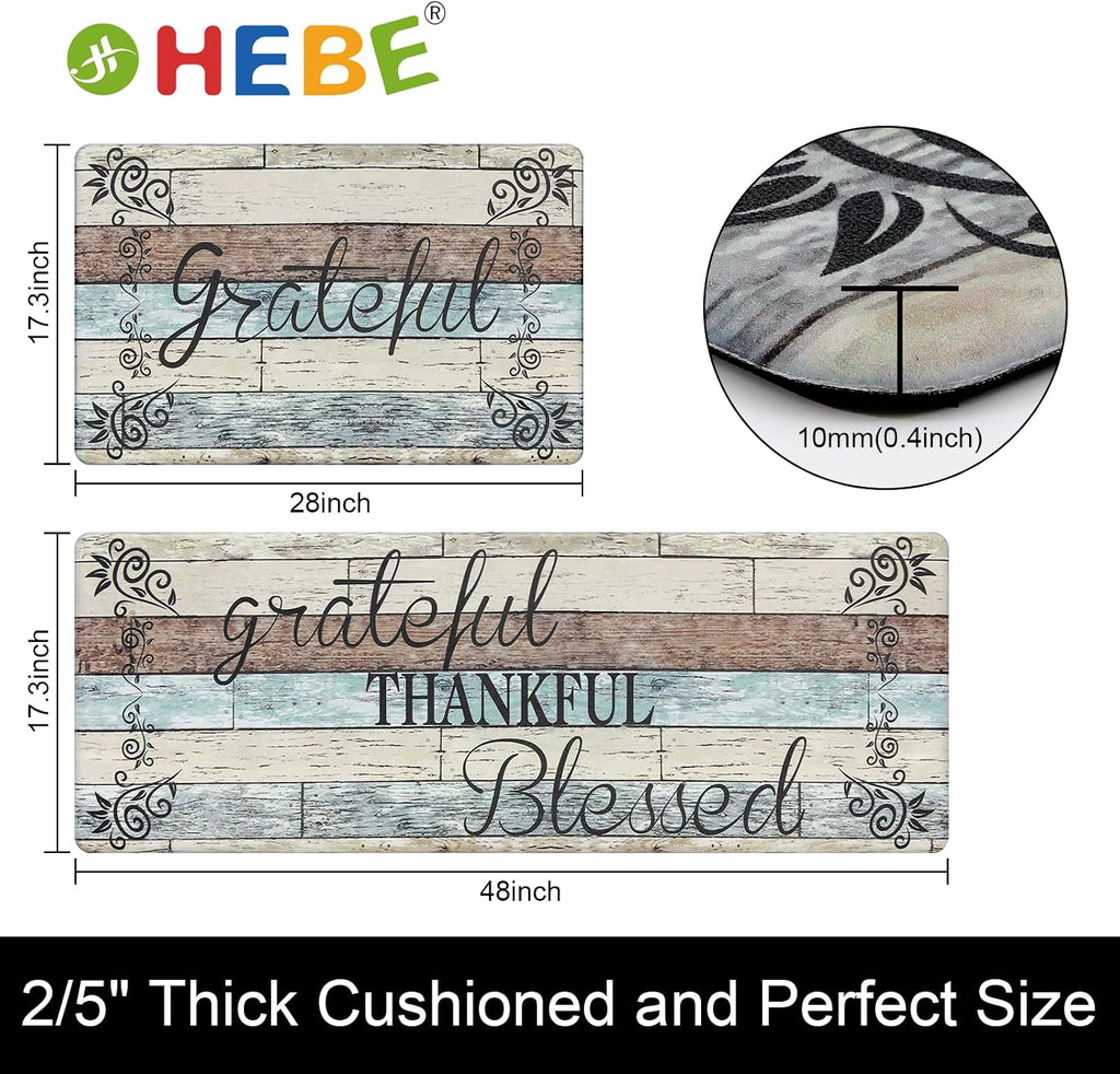HEBE Farmhouse Kitchen Mat Set