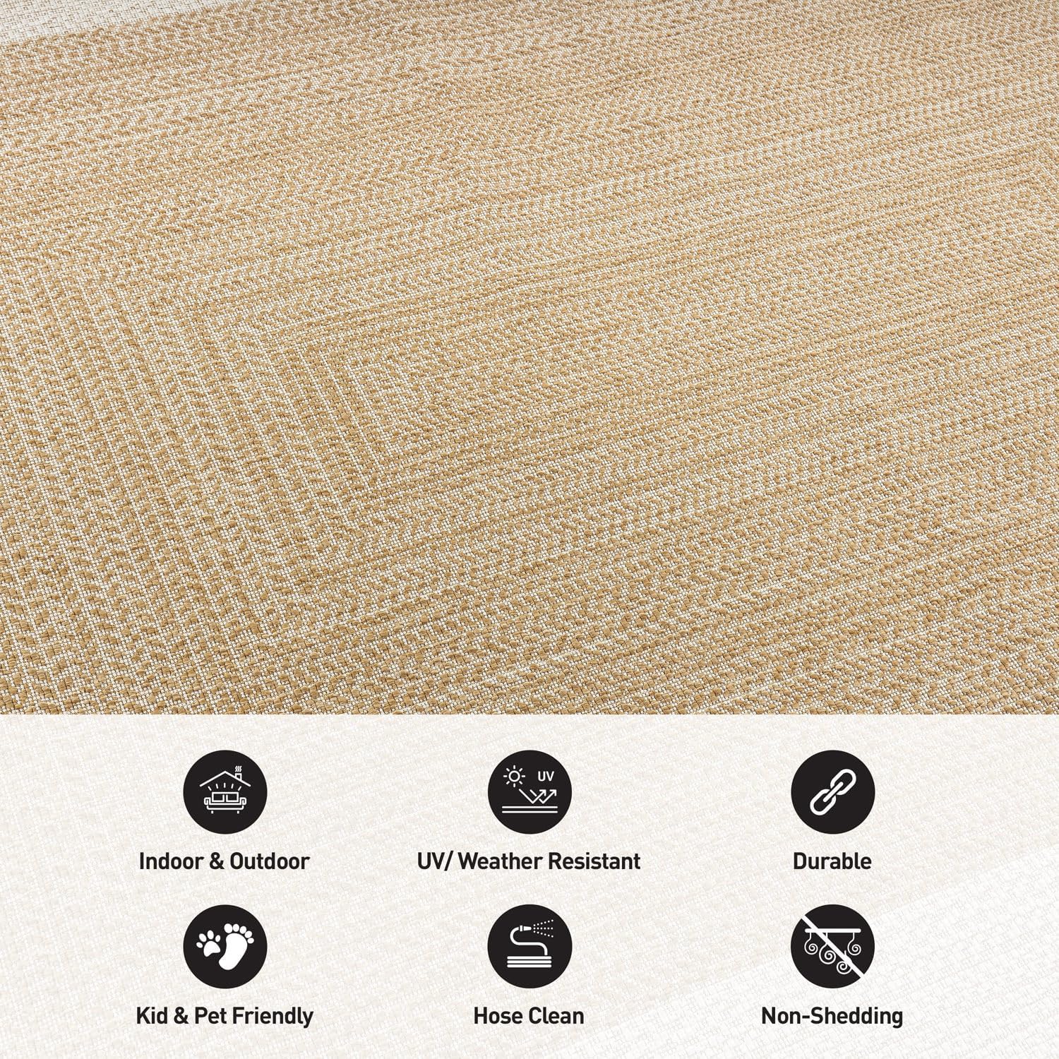 Rugshop Braided Reversible Outdoor Rug