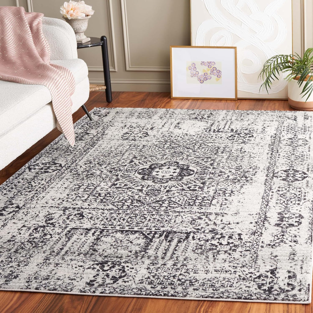 Distressed Oriental Medallion Rug