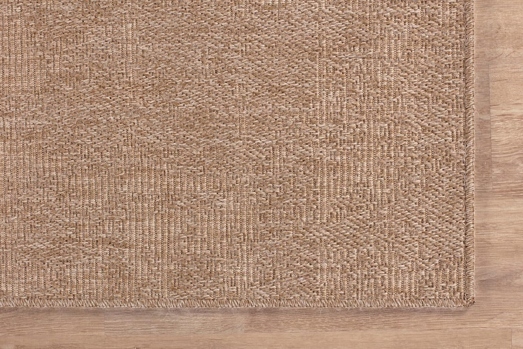 Natural Solid Woven Jute Area Rug