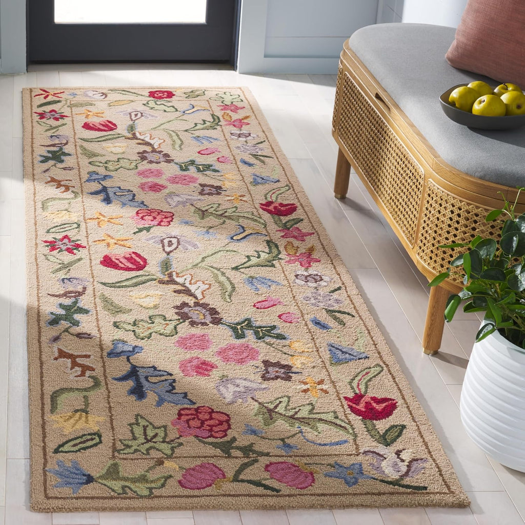 French Country Floral Wool Runner