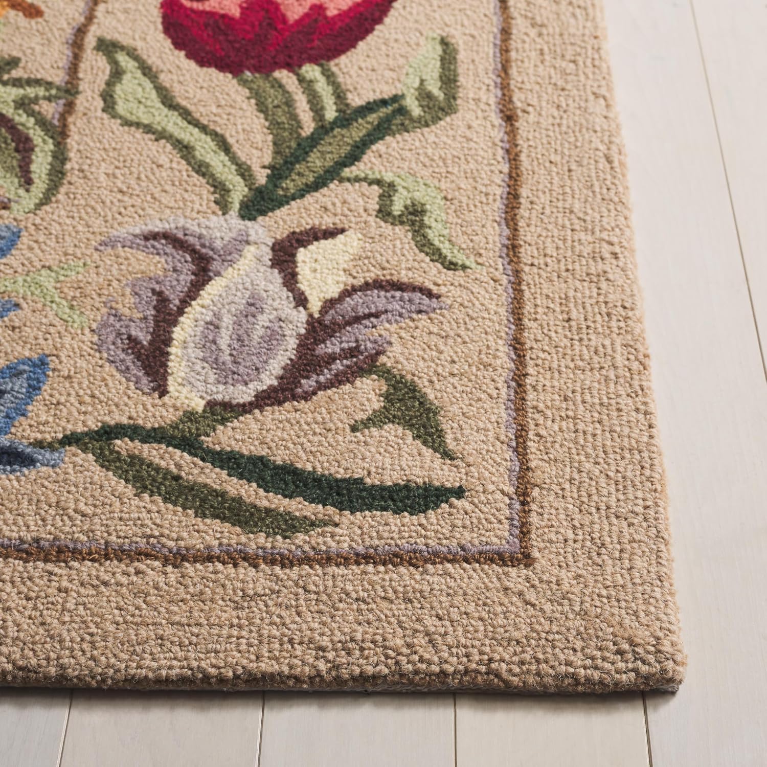 French Country Floral Wool Runner