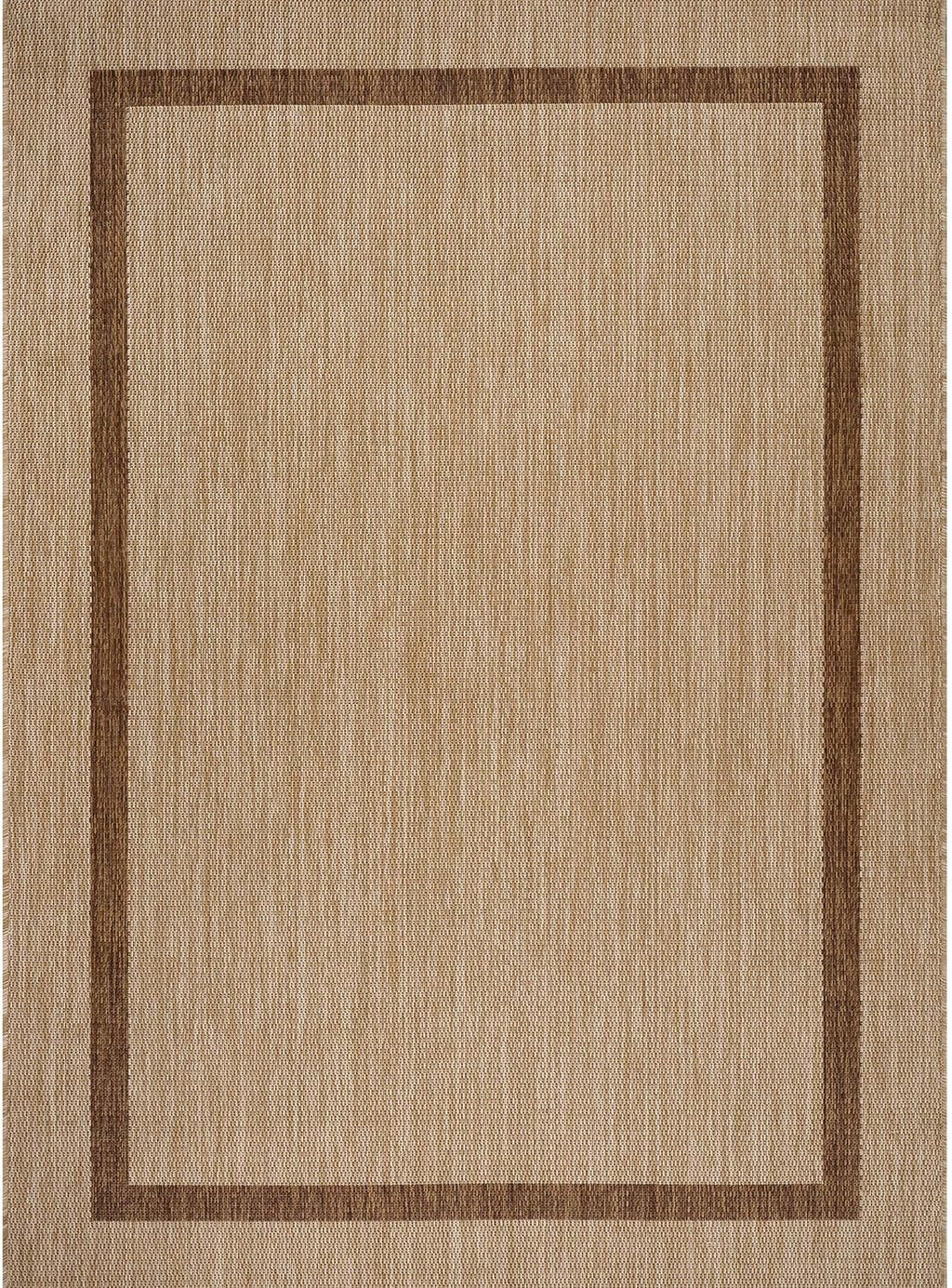 Home Beige Border Jute Outdoor Rug