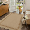 Scalloped Jute Entry Rug