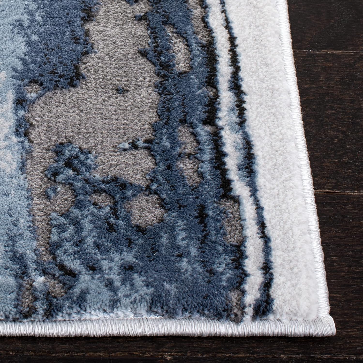 SAFAVIEH Blue Grey Modern Abstract Rug