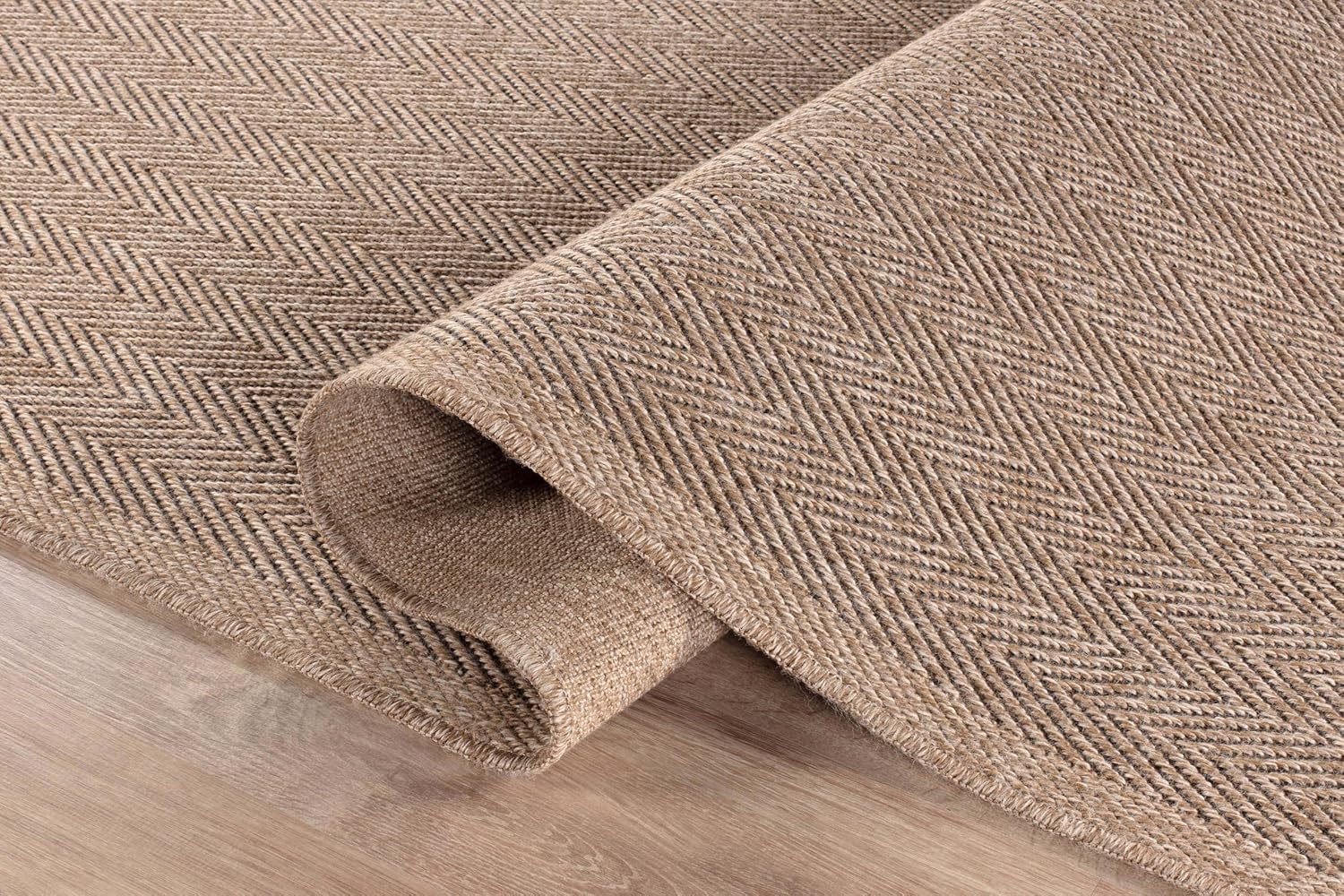 CAMILSON Herringbone Jute Area Rug