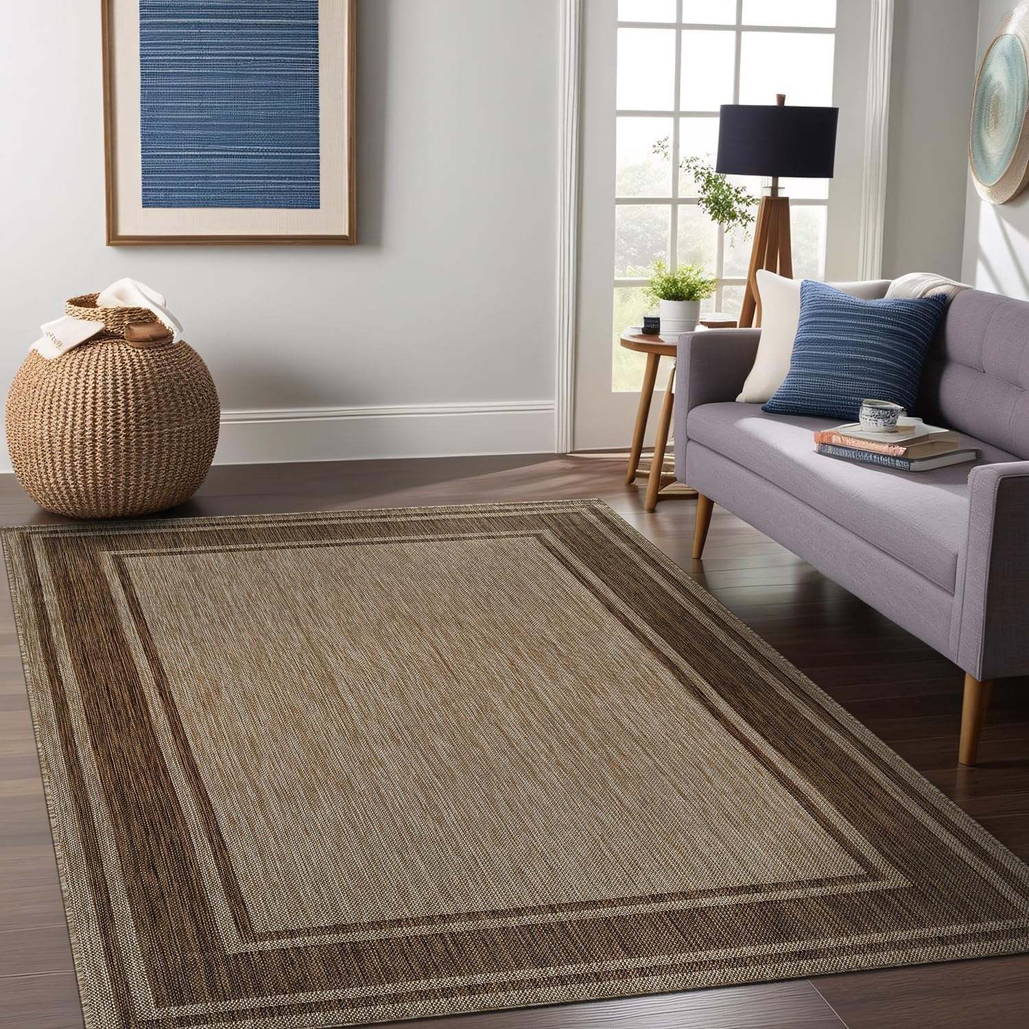 Beverly Border Jute Outdoor Rug