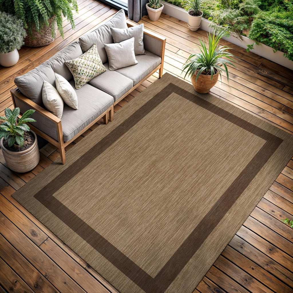 CAMILSON Border Jute Outdoor Rug