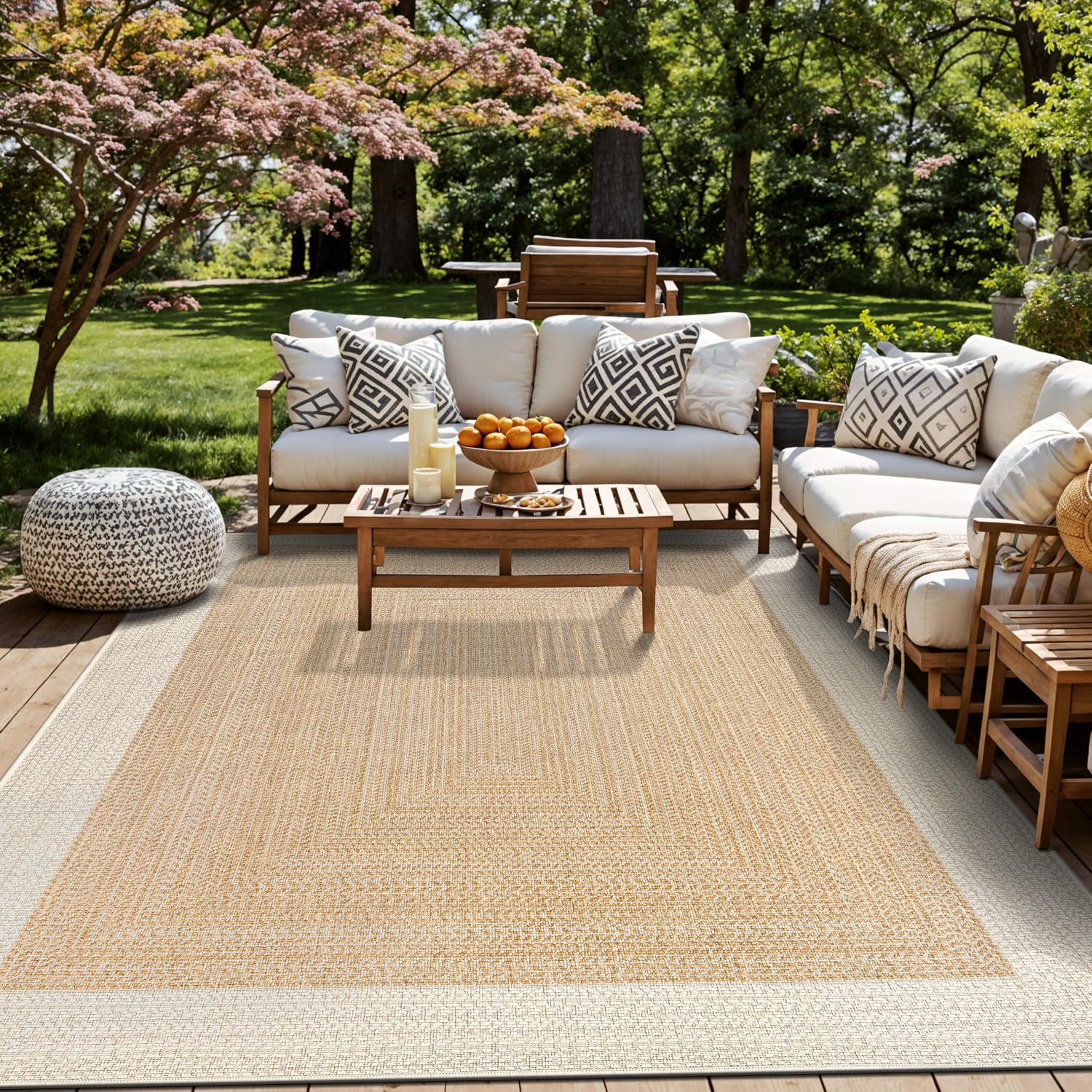 Rugshop Braided Reversible Outdoor Rug
