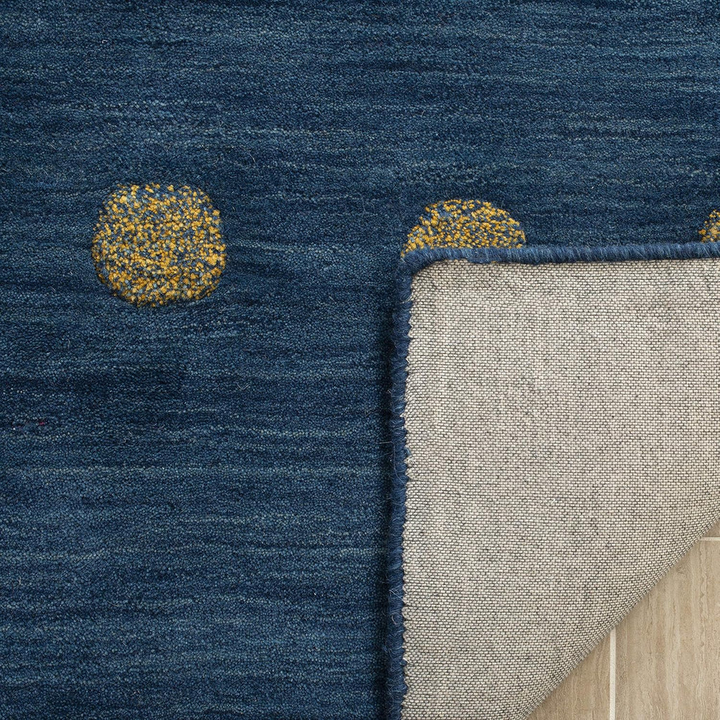 SAFAVIEH Blue Dotted Wool Runner Rug