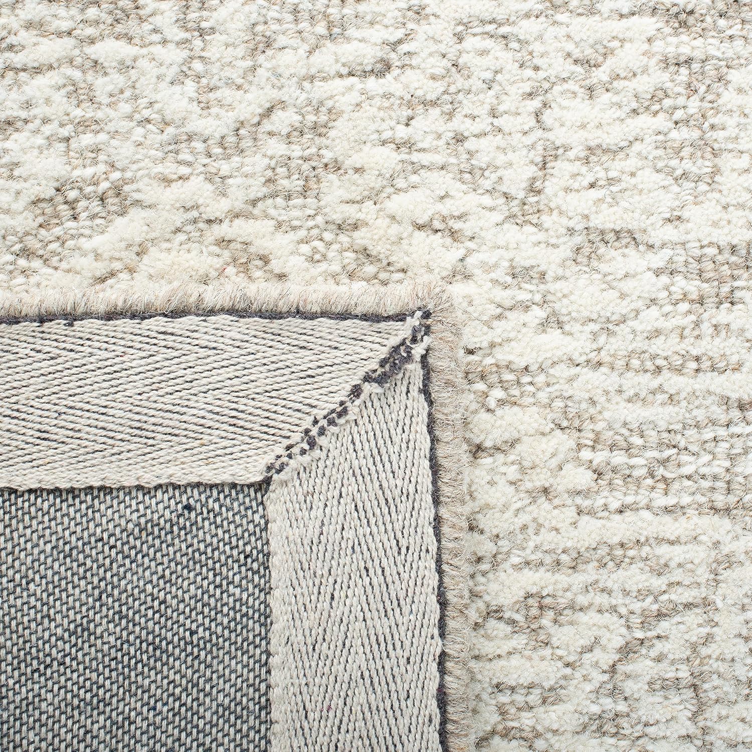 SAFAVIEH Natural Ivory Wool Runner Rug