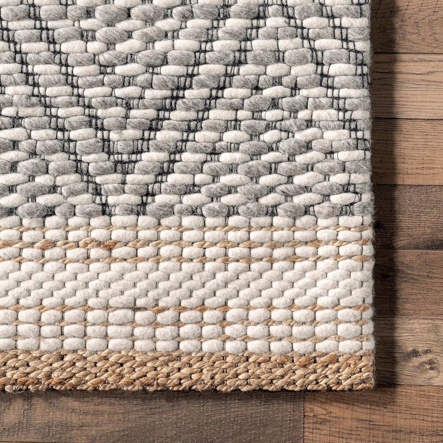Ivory Bohemian Trellis Runner Rug