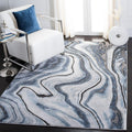 SAFAVIEH Blue Grey Modern Abstract Rug