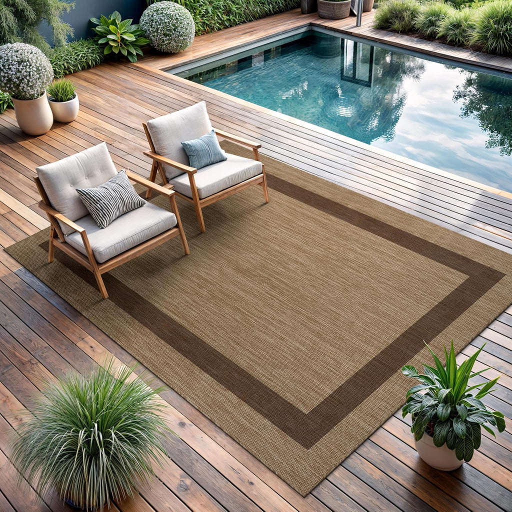 CAMILSON Border Jute Outdoor Rug