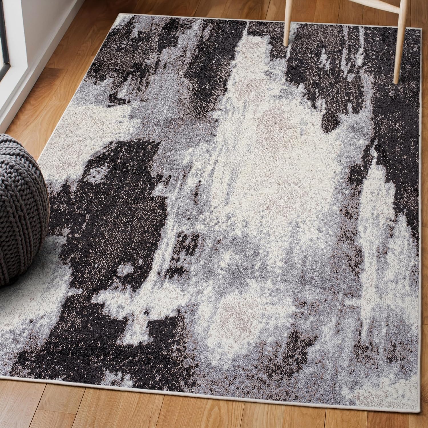 JONATHAN Y Abstract Marble Area Rug
